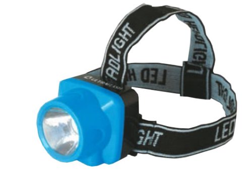 Фонарь налобный Ultraflash LED5374 220В Пластик/голубой  картинка 